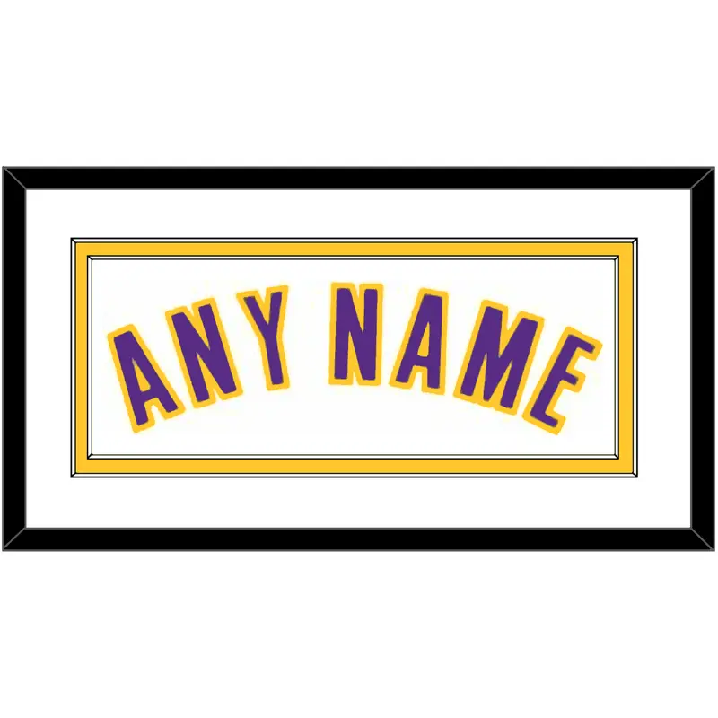 Los Angeles Name - Home White (2002-2018) - Double Mat 2