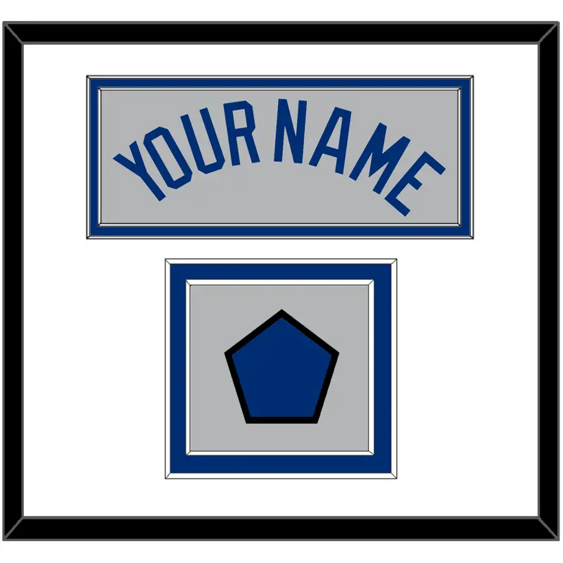 Los Angeles Name & Logo Patch - Road Gray - Double Mat 1