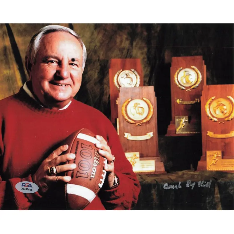 Roy Kidd signed 8x10 photo PSA/DNA Autographed