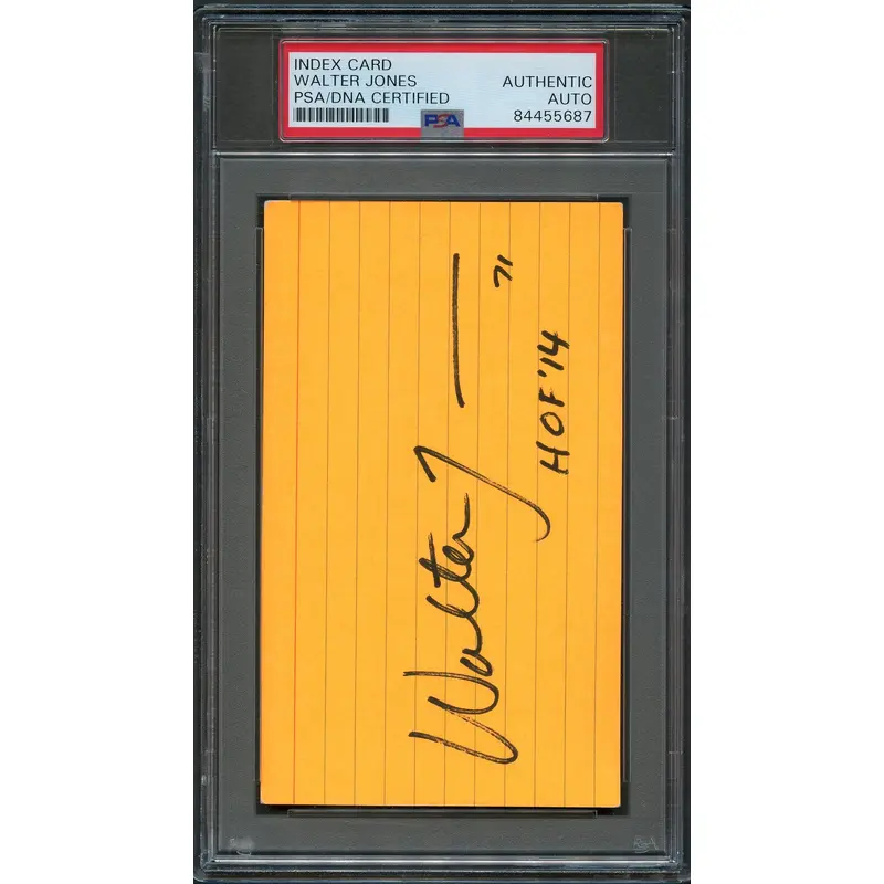 Walter Jones Signed Cut PSA/DNA Slabbed Autographed Seahawks