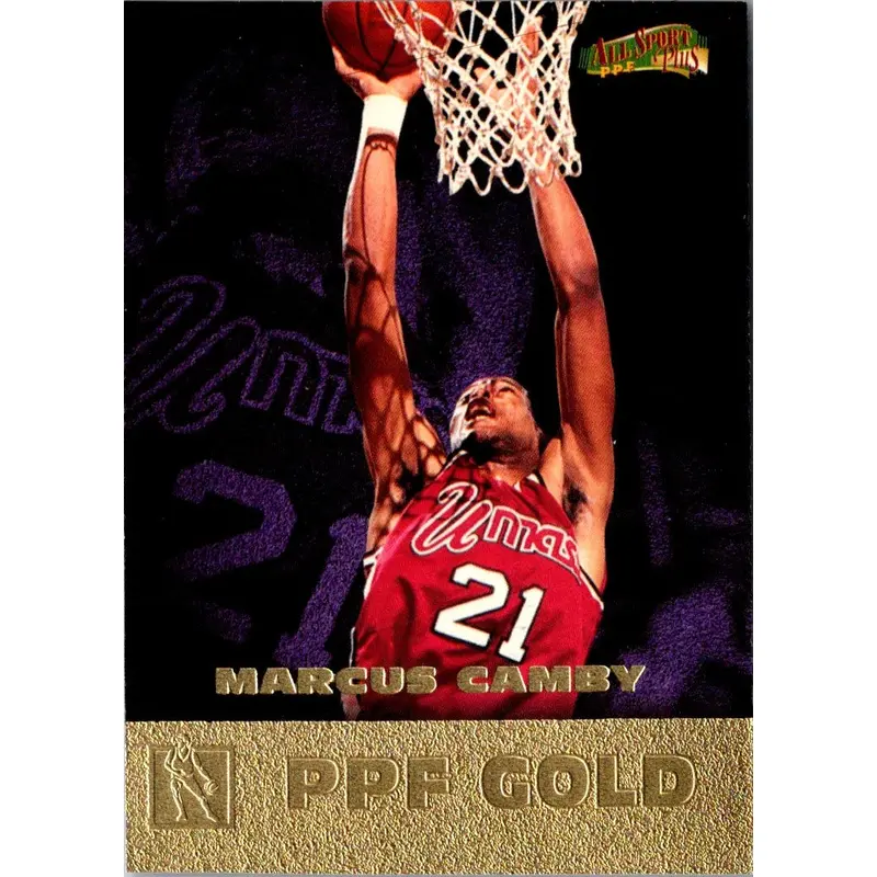 1996 Score Board Autographed Pure Performance Gold Marcus Camby #PP2