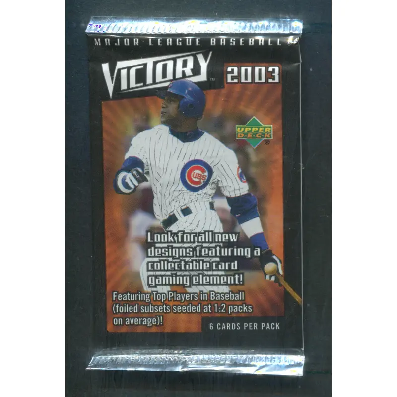 2003 Upper Deck Victory Baseball Unopened Pack (6)