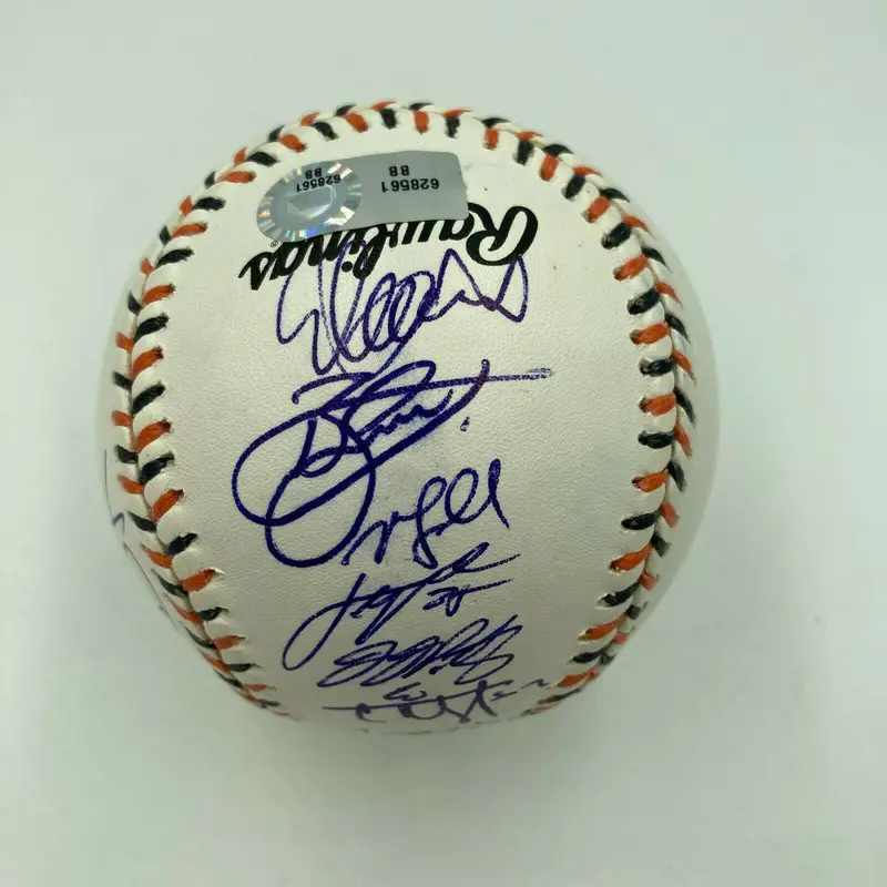 2007 All Star Game Signed Baseball Ichiro Suzuki Justin Verlander MLB Hologram