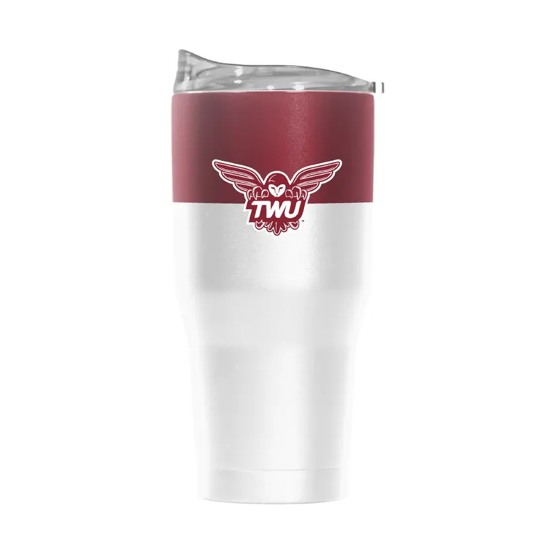 Texas Womens University 30oz Colorblock Powder Coat Tumbler
