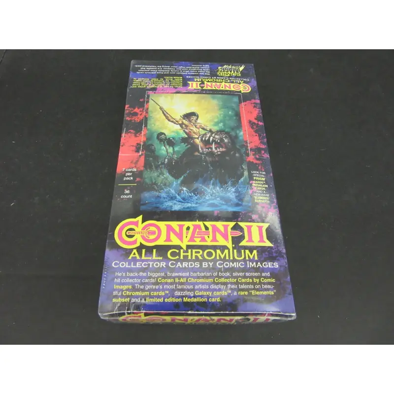 1994 Comic Images Conan II All Chromium Collector Cards Box