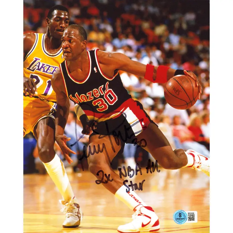 Blazers Terry Porter "2x NBA All Star" Signed 8x10 Vertical Photo BAS #BR29398