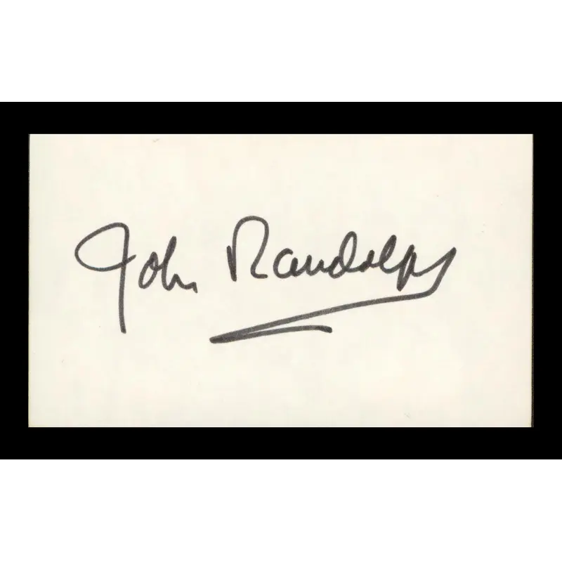 John Randolph Seconds Authentic Signed 3x5 Index Card Autographed BAS #BP00918