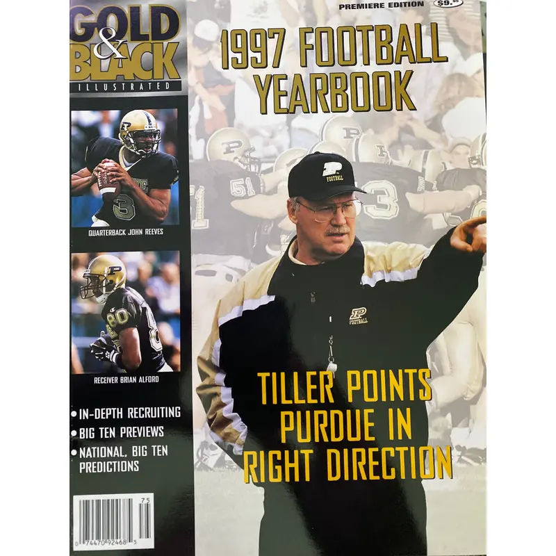 1997 Purdue University Gold & Black Illustrated Football Yearbook