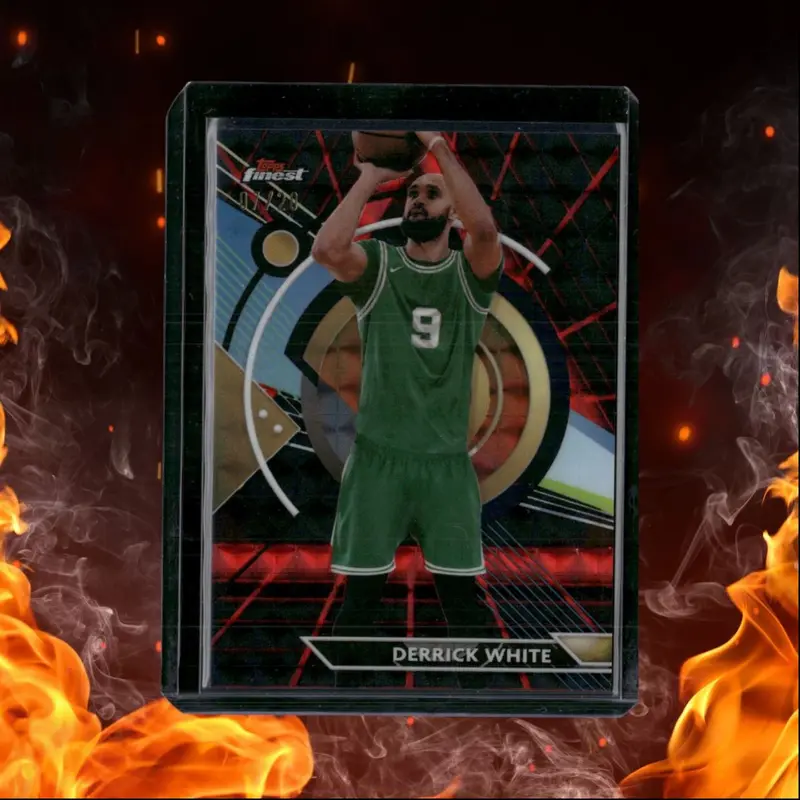 2023-24 Topps Finest NBA Derrick White Red / Black Vapor Geometric 07/20 #4