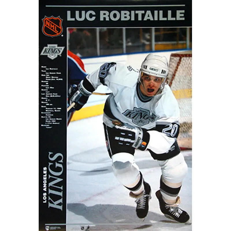 Luc Robitaille "Power Profile" L.A. Kings Poster (1990) - Norman James Corp.