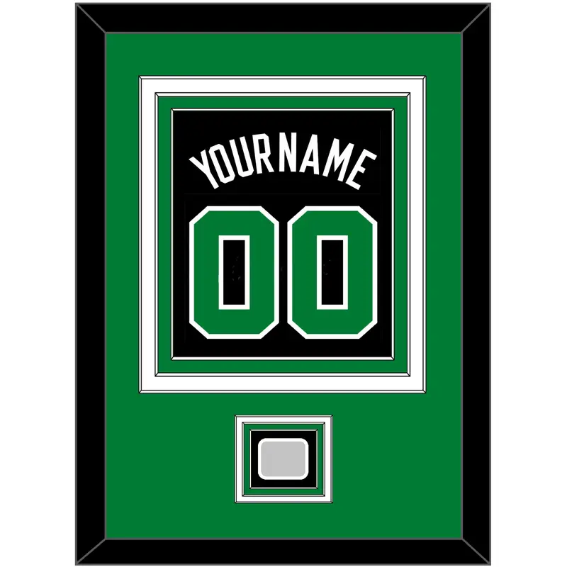 Boston Name & Number With Finals Patch - Black Statement - Triple Mat 2