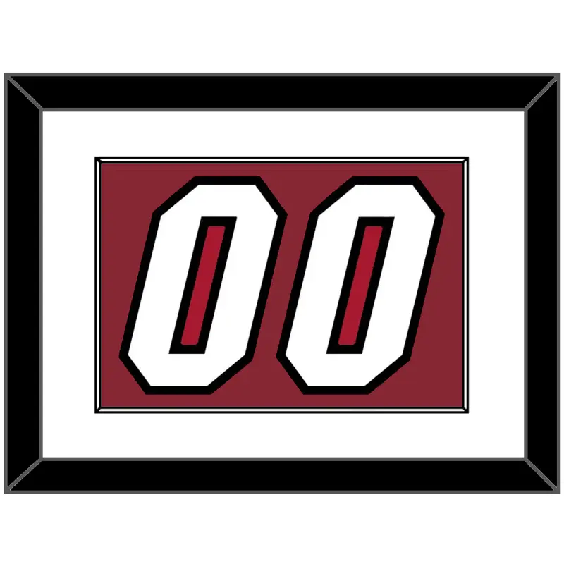 Miami Number - Alternate Red (2009-2017) - Single Mat 1