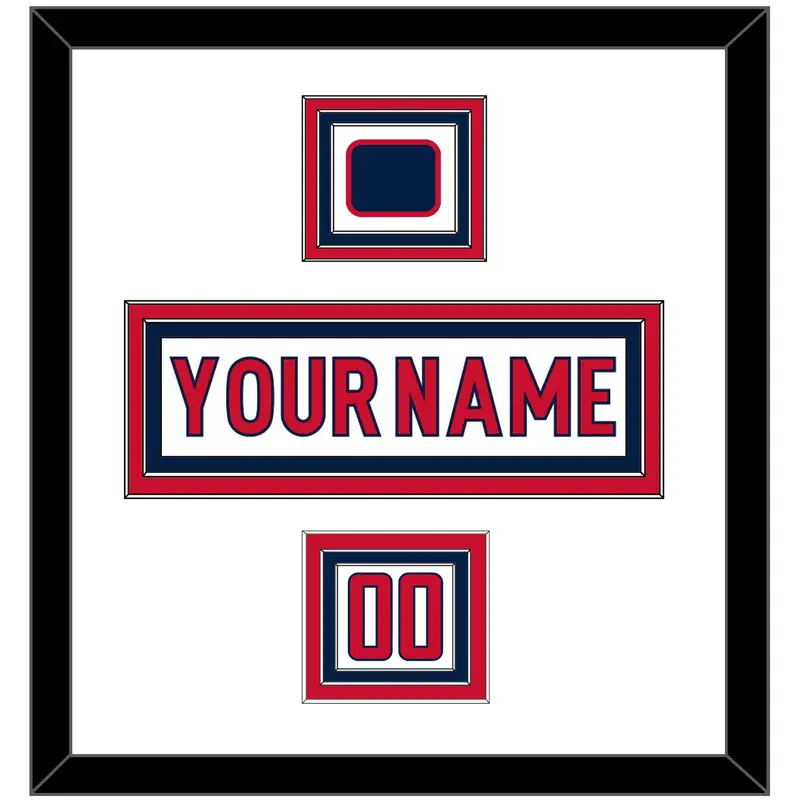 Washington Nameplate, Number (Shoulder) & Jersey Logo Patch - Road White - Triple Mat 2