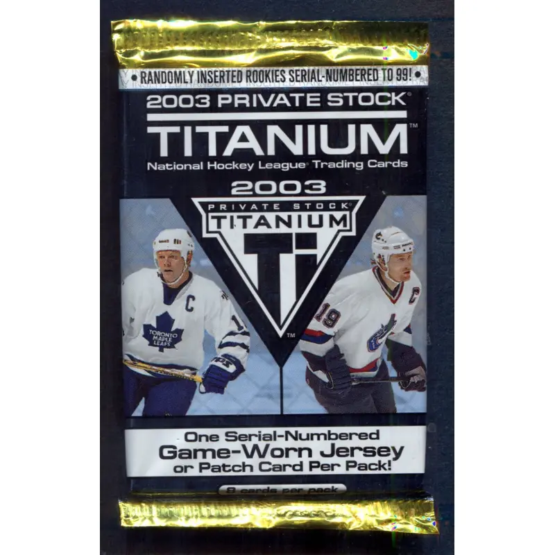 2002/03 Pacific Private Stock Titanium Hockey Unopened Pack (8)