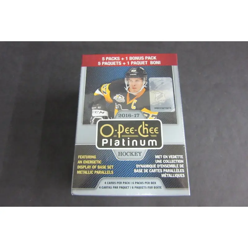 2016/17 OPC O-Pee-Chee Platinum Hockey Blaster Box (6/4)