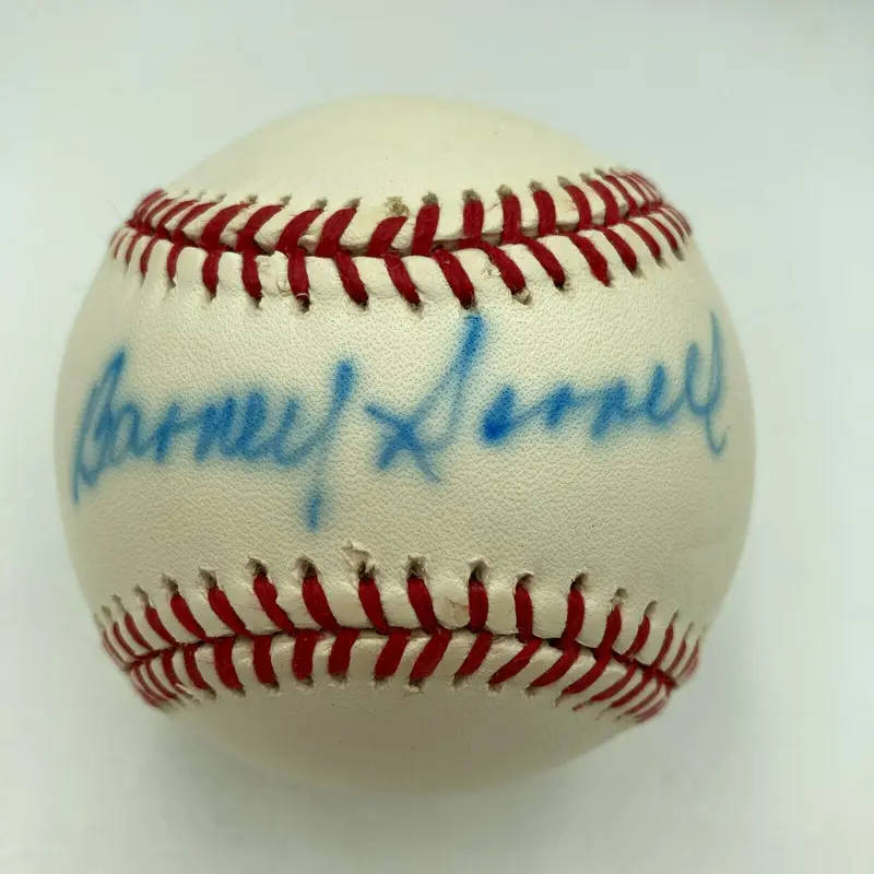 Barney Serrell Signed Official Major League Baseball Negro League Legend JSA