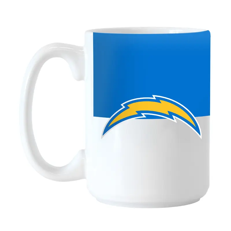 LA Chargers Color Block 15 oz Sublimated Mug