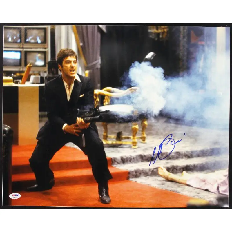 Al Pacino Scarface Signed Authentic 16X20 Photo Graded Perfect 10! PSA #4A98751