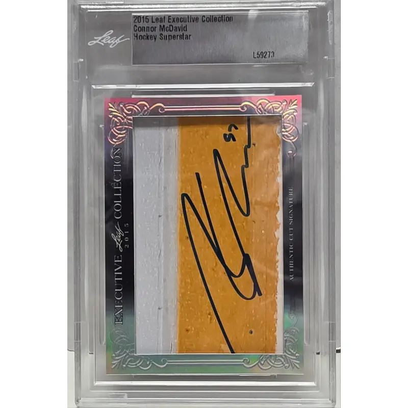 Connor McDavid 2015 Leaf Collection Rookie Autograph