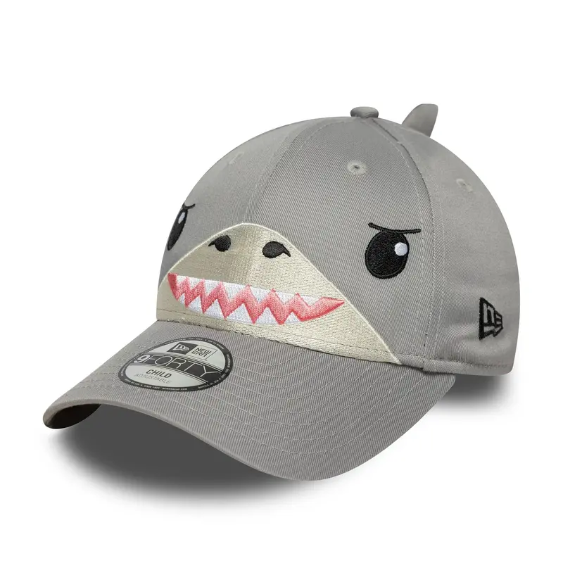 Child New Era Face Grey 9FORTY Adjustable Cap