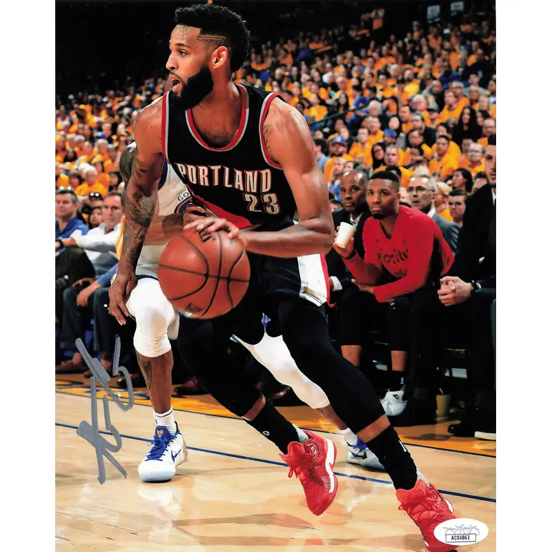 Allen Crabbe signed 8x10 photo JSA Trailblazers Autographed Hawks Nets