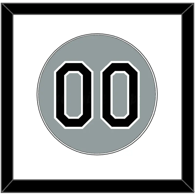 Chicago Number - Road Gray - Single Mat 1
