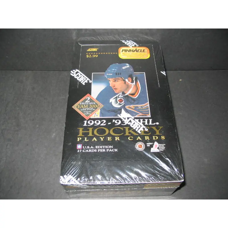 1992/93 Pinnacle Hockey Jumbo Box (U.S.)