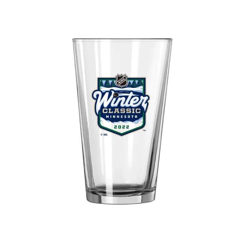 NHL Winter Classic 2022 16oz Logo Pint Glass