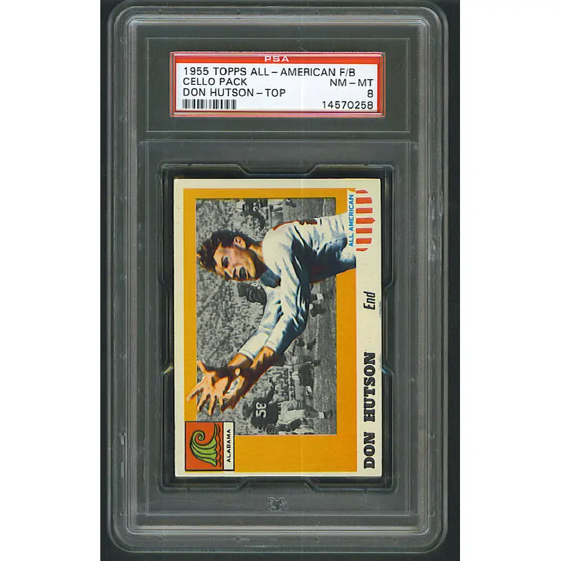 1955 Topps All-American Football Unopened Cello Pack PSA 8