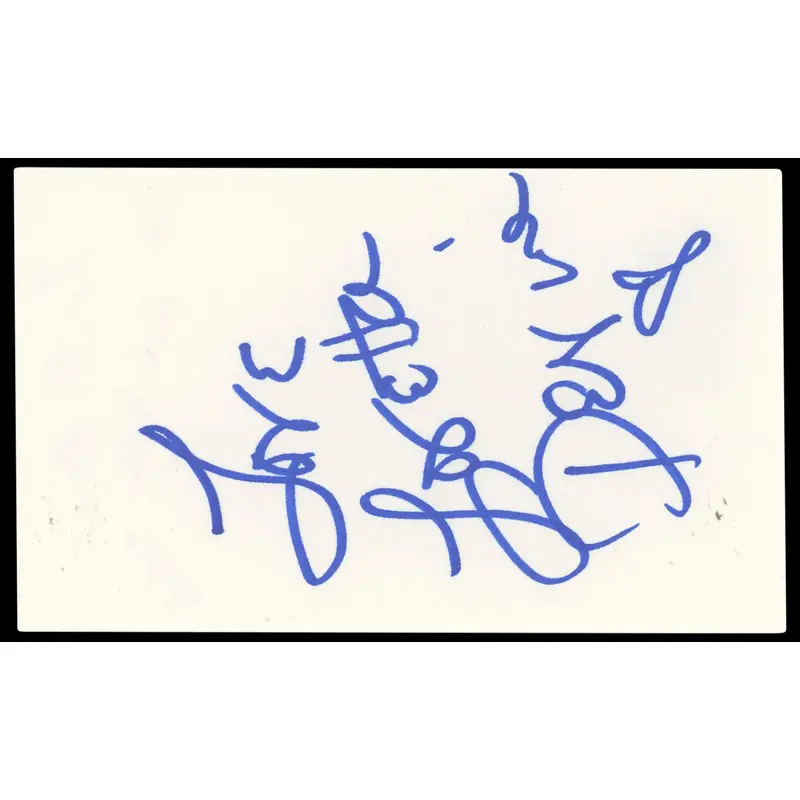 Loretta Devine Waiting to Exhale Authentic Signed 3x5 Index Card BAS #BP50604