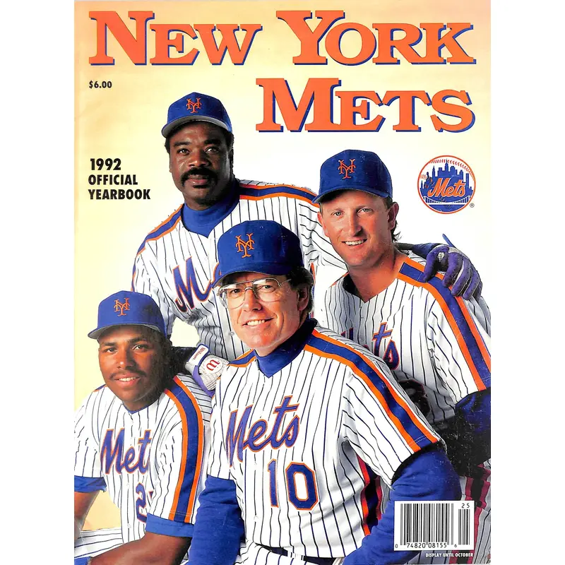 New York Mets 1992 Official Yearbook Program Unsigned