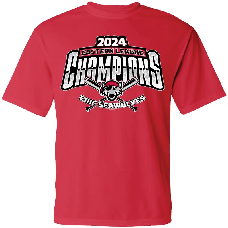 Erie SeaWolves BR 2024 Eastern League Champs Bats Performance Tee