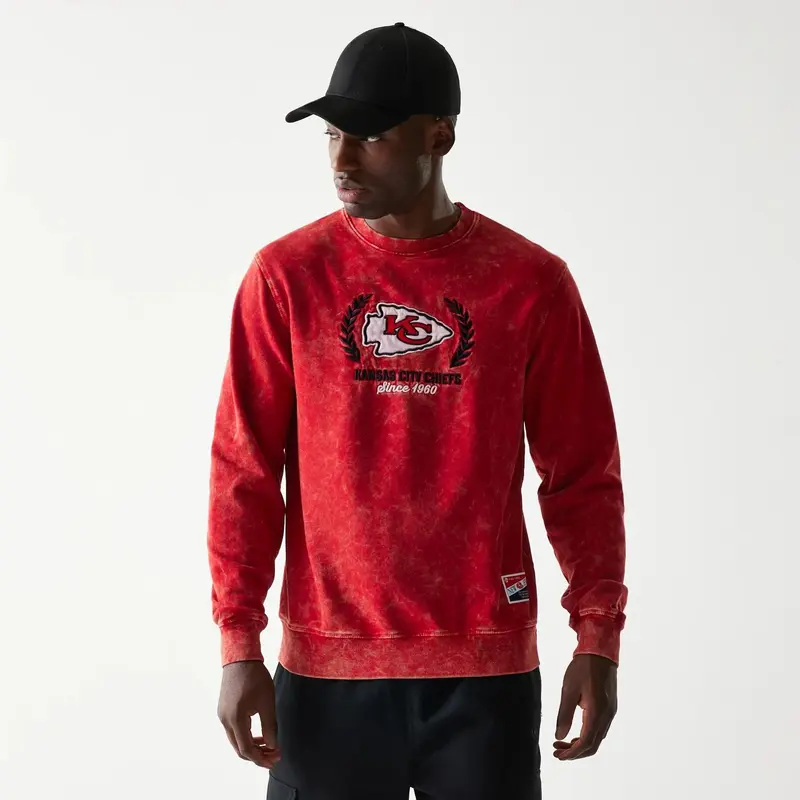 Kansas City Chiefs NFL Throwback Red Crew Neck Sweater