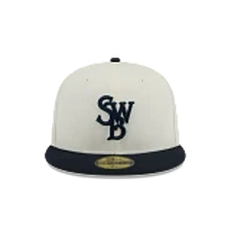 Scranton Wilke's-Barre RailRiders 59Fifty Cream SWB Cap