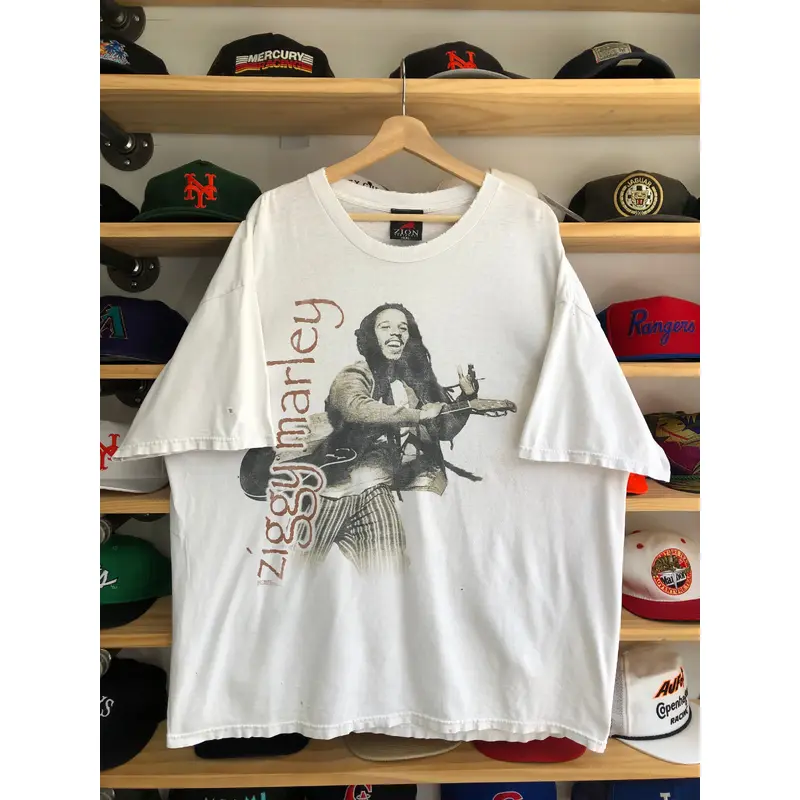Vintage 2002 Zion Ziggy Marley Portrait Tee Size 2XL