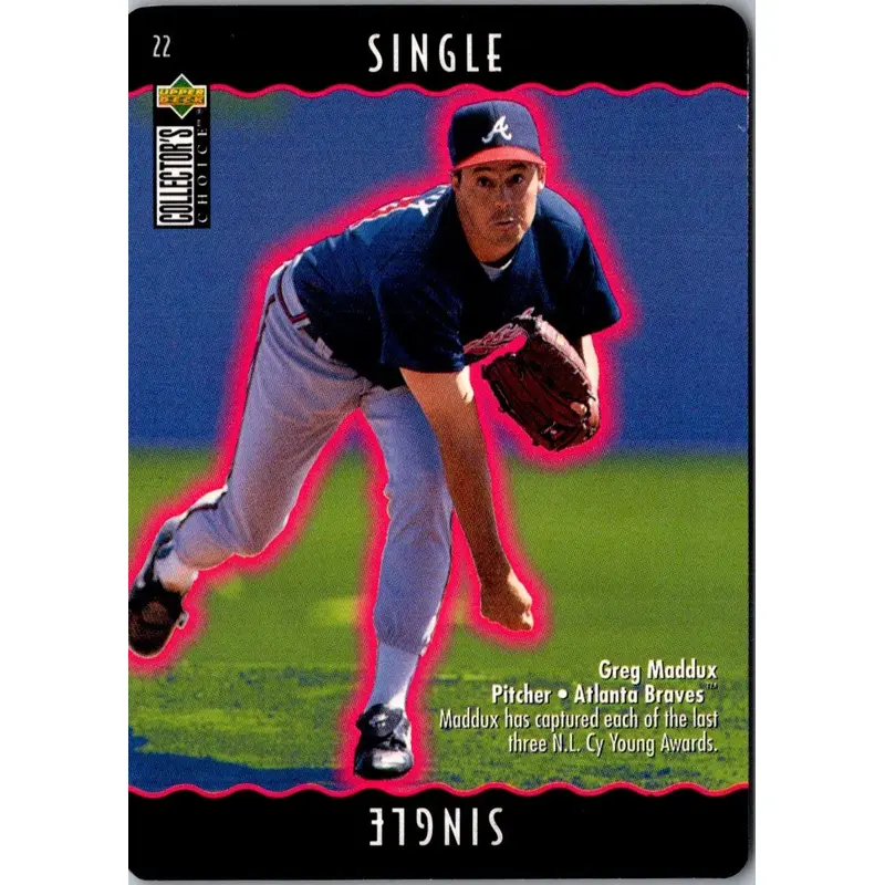 1996 Collector's Choice You Make the Play Greg Maddux #22B