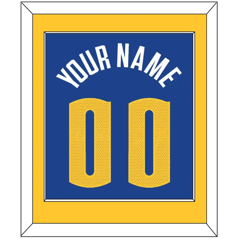 Denver Name & Number - Blue Statement (2018-2022) - Single Mat 2
