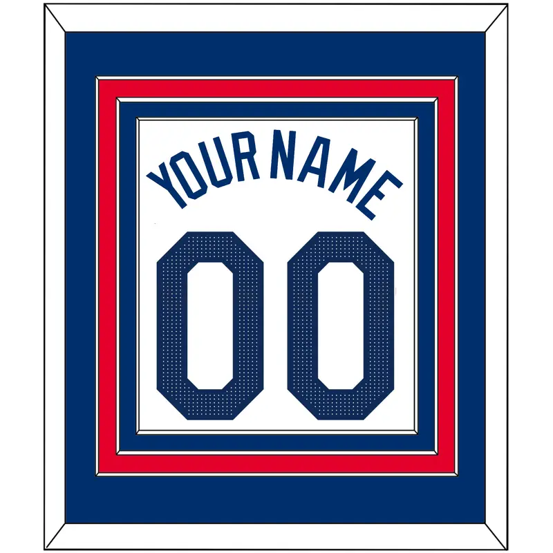 Los Angeles Name & Number - Home White - Triple Mat 3