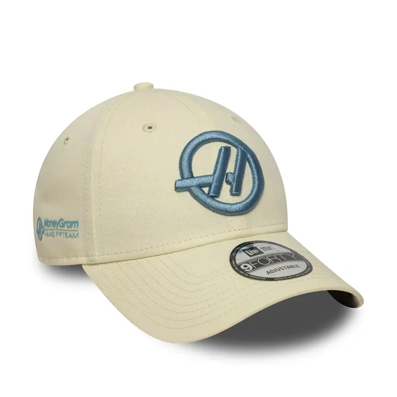 MoneyGram Haas F1 Seasonal Cream 9FORTY Adjustable Cap