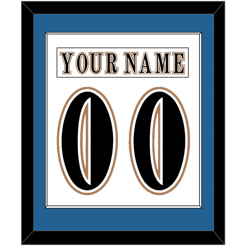 Washington Nameplate & Number (Back) Combined - Home White (1995-2007) - Single Mat 1