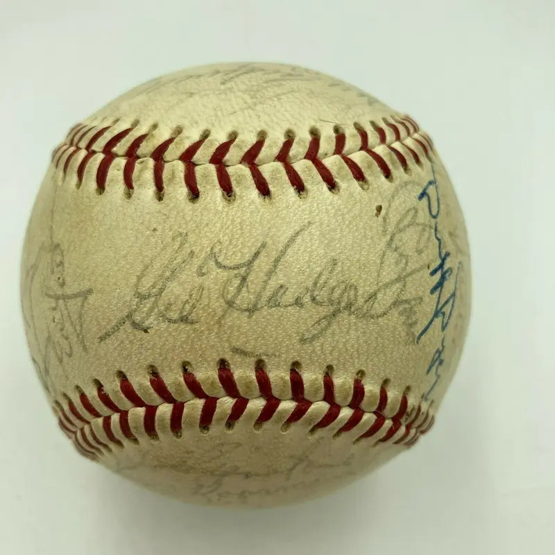 1968 New York Mets Team Signed Baseball Nolan Ryan Tom Seaver Gil Hodges JSA COA