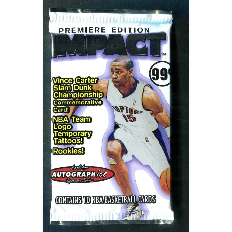1999/00 Fleer Skybox Impact Basketball Unopened Pack (Retail) (Pre-Priced) (10)