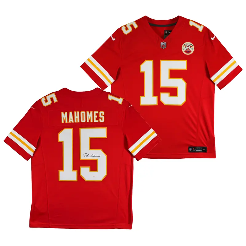 Chiefs Patrick Mahomes Authentic Signed Red Nike Limited Jersey JSA Witness