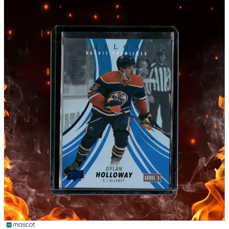 2022-23 Upper Deck Trilogy Dylan Holloway Level 1 Blue 143/199 #143