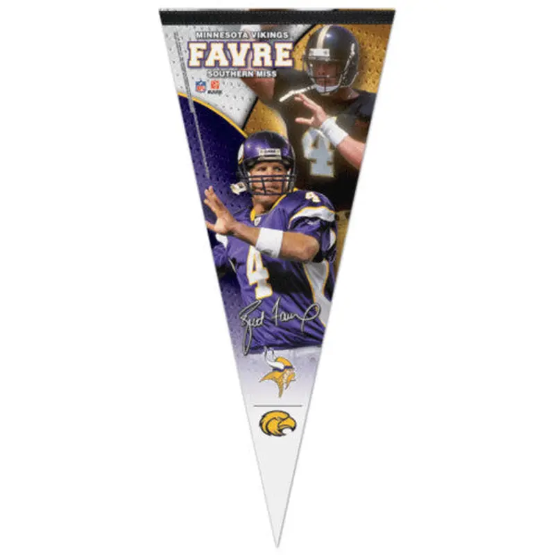 Brett Favre "Vikings/Southern Miss" EXTRA-LARGE Premium Felt Pennant - Wincraft