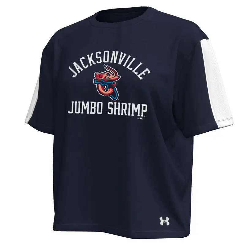 Jacksonville Jumbo Shrimp Under Armour Ladies Midnight Navy Gameday Tech Tee