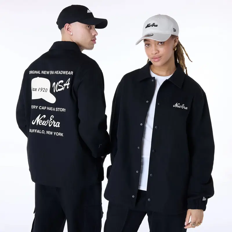 New Era Essential Black Coaches Jacket