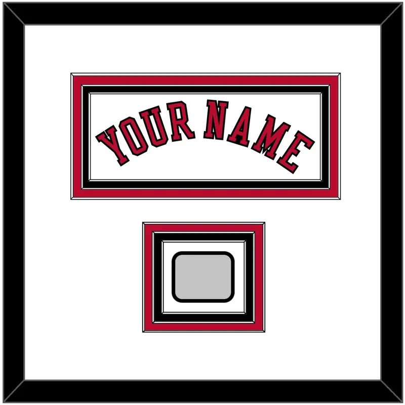 Chicago Name & Champions Patch - Home White (1986-2017) - Triple Mat 1