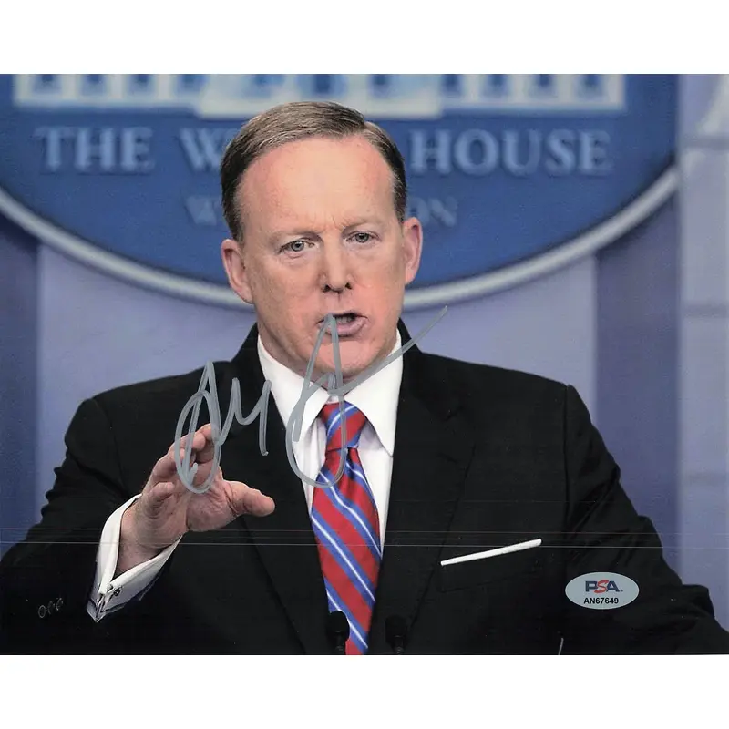 SEAN SPICER Signed 8x10 Photo PSA/DNA Autographed