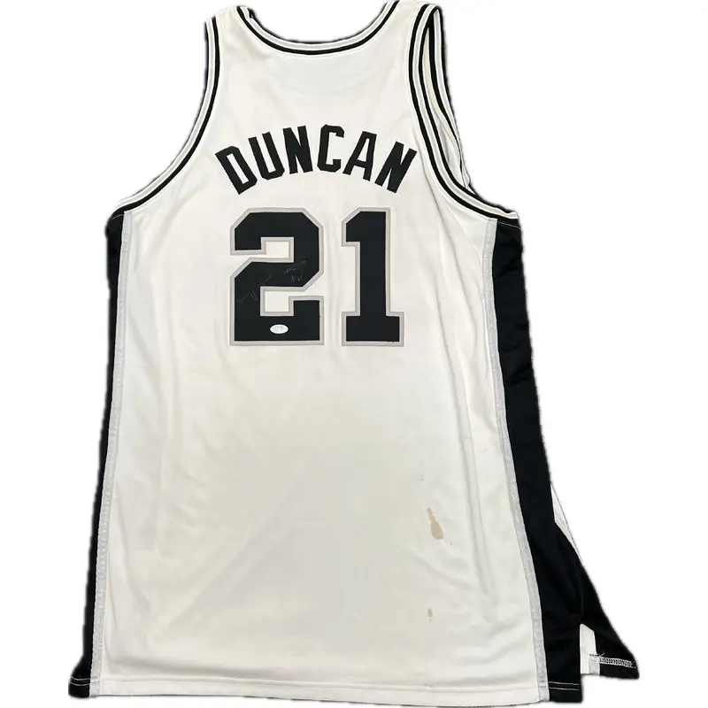 Tim Duncan signed jersey PSA/DNA LOA San Antonio Spurs Autographed